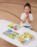  Drewniane Puzzle Układanka Montessori 2w1 Figurki Warzywa