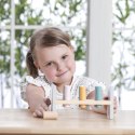  PolarB Drewniana Ławeczka Przebijanka Wbijanka z Młotkiem - Montessori