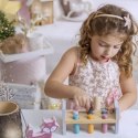  PolarB Drewniana Ławeczka Przebijanka Wbijanka z Młotkiem - Montessori
