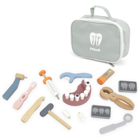  PolarB Drewniany Zestaw Dentysty Torba