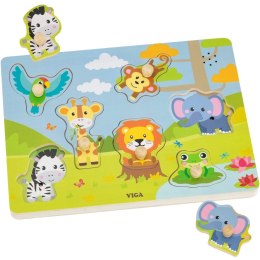  Puzzle Dźwiękowe Dopasuj Zwierzęta Egzotyczne