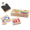 Viga Układanka drewniana puzzle magnetyczne - pojazdy Certyfikat FSC