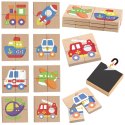 Viga Układanka drewniana puzzle magnetyczne - pojazdy Certyfikat FSC