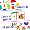  GREEN Drewniana Układanka Montessori 40 Wzorów do Odtworzenia 55 el. Certyfikat FSC