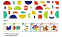  GREEN Drewniana Układanka Montessori 40 Wzorów do Odtworzenia 55 el. Certyfikat FSC
