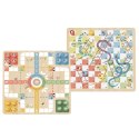 GREEN Gry Planszowe Logiczne 2w1 Ludo Chińczyk + Węże i Drabiny
