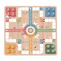  GREEN Gry Planszowe Logiczne 2w1 Ludo Chińczyk + Węże i Drabiny