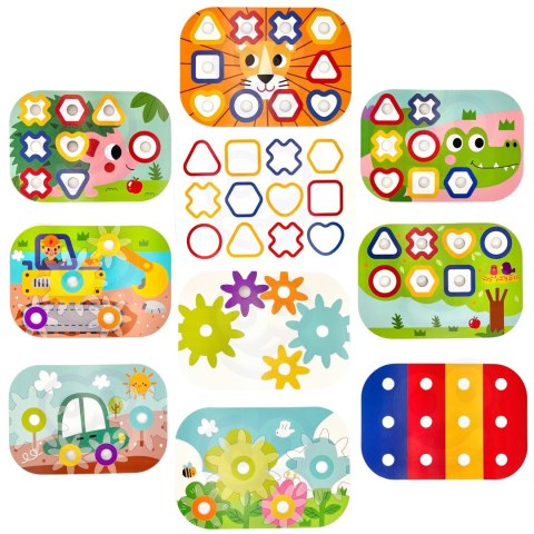  GREEN Konstrukcyjny BOX Motoryczny Montessori 12w1 FSC