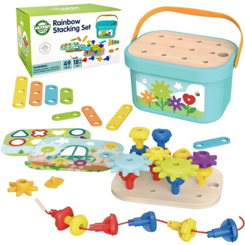  GREEN Konstrukcyjny BOX Motoryczny Montessori 12w1 FSC