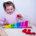  GREEN Układanka Nauka Liczenia i Kolorów Montessori 56 el.