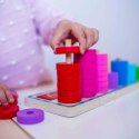  GREEN Układanka Nauka Liczenia i Kolorów Montessori 56 el.