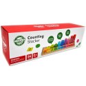  GREEN Układanka Nauka Liczenia i Kolorów Montessori 56 el.