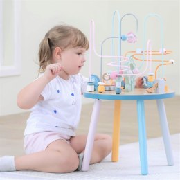  PolarB Drewniany Stolik Edukacyjny Manipulacyjny Przeplatanka Montessori
