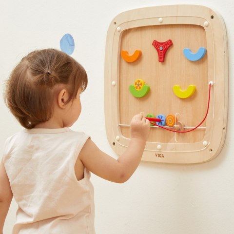  Drewniana Tablica Manipulacyjna Sensoryczna Gra w Pinball