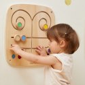  Drewniana Tablica Manipulacyjna Sensoryczna Labirynt Dotknij i Dopasuj