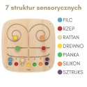  Drewniana Tablica Manipulacyjna Sensoryczna Labirynt Dotknij i Dopasuj