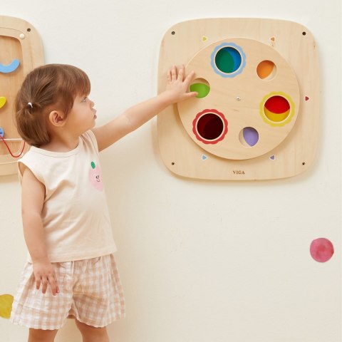  Drewniana Tablica Manipulacyjna Sensoryczna Mieszanie Kolorów