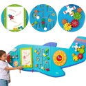  Drewniana Tablica Sensoryczna Manipulacyjna Samolot Certyfikat FSC Montessori