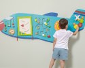  Drewniana Tablica Sensoryczna Manipulacyjna Samolot Certyfikat FSC Montessori