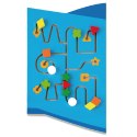  Drewniana Tablica Sensoryczna Manipulacyjna Samolot Certyfikat FSC Montessori