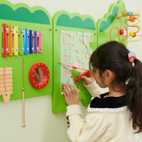  Tablica Sensoryczna Manipulacyjna Krokodyl Certyfikat FSC Montessori