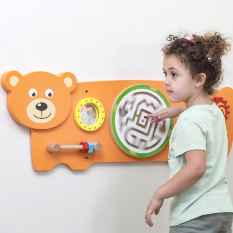  Tablica Sensoryczna Manipulacyjna Miś Certyfikat FSC Montessori