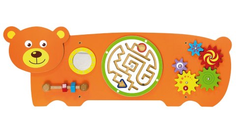  Tablica Sensoryczna Manipulacyjna Miś Certyfikat FSC Montessori