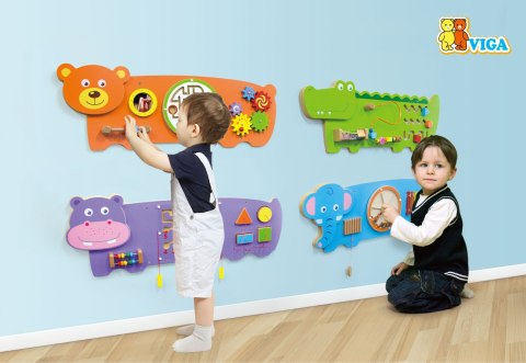  Tablica Sensoryczna Manipulacyjna Miś Certyfikat FSC Montessori