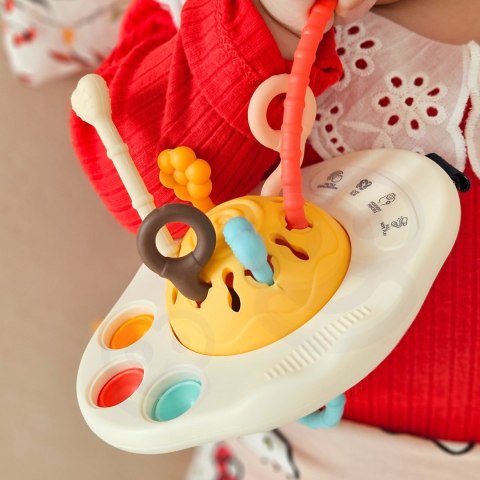  BABY Zabawka Sensoryczna Montessori Gryzak Grzechotka Wielofunkcyjny UFO
