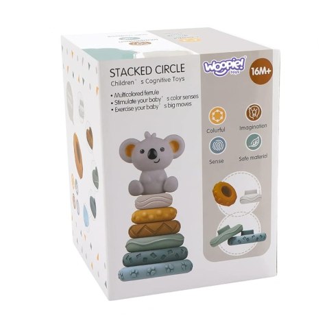  BABY Zestaw Edukacyjna Piramidka Koala 2w1 Gryzak