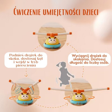  Gra Zręcznościowa Skakanka Automatyczna 2w1 Rzut do Celu Pszczółka