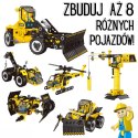  Klocki Konstrukcyjne Zbuduj Pojazdy Budowlane 8 Modeli STEAM