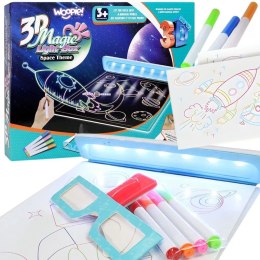  Magnetyczna Tablica 3D Podświetlenie LED do Rysowania