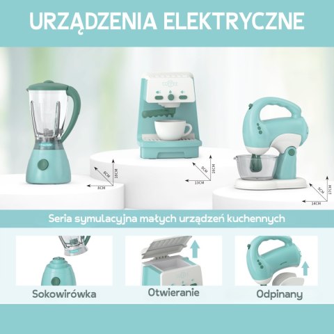  Zestaw AGD 3w1 Ekspres Mikser Blender Efekty Dźwiękowe Świetlne
