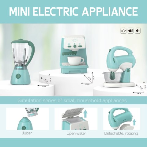  Zestaw AGD 3w1 Ekspres Mikser Blender Efekty Dźwiękowe Świetlne
