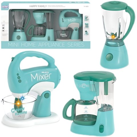  Zestaw AGD dla Dzieci 3w1 Mikser Blender Robot Kuchenny