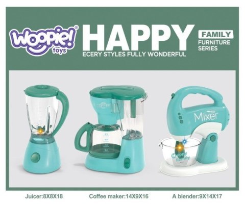  Zestaw AGD dla Dzieci 3w1 Mikser Blender Robot Kuchenny