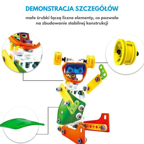  Zestaw Klocki Konstrukcyjne Pojazdy STEM 163 el.