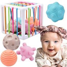  BABY Elastyczna Kostka Sensoryczna Sorter dla Dzieci Zwariowane Kształty 5 el.