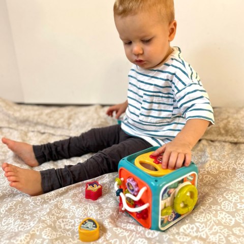  BABY Interaktywna Kostka Sensoryczna Edukacyjna Montessori Sorter 6w1