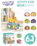  BABY Interaktywna Kostka Sensoryczna Edukacyjna Montessori Sorter 6w1