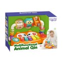  BABY Interaktywne Pianino Edukacyjne Sensoryczne Lisek LED Grzechotki