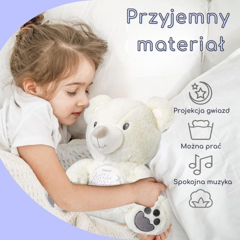  BABY Przytulanka Miś z Projektorem Uspokajacz 15 Melodii