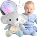  BABY Przytulanka Słonik Z Projektorem Uspokajacz 12 Melodii
