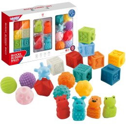  BABY Sensory Puzzles Squeeze Puzzle Sound Learning to Count 20 el.