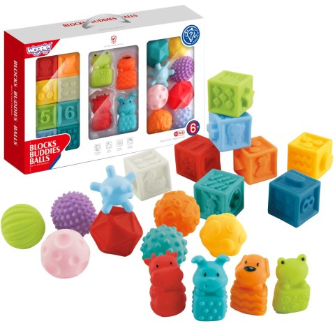  BABY Sensory Puzzles Squeeze Puzzle Sound Learning to Count 20 el.