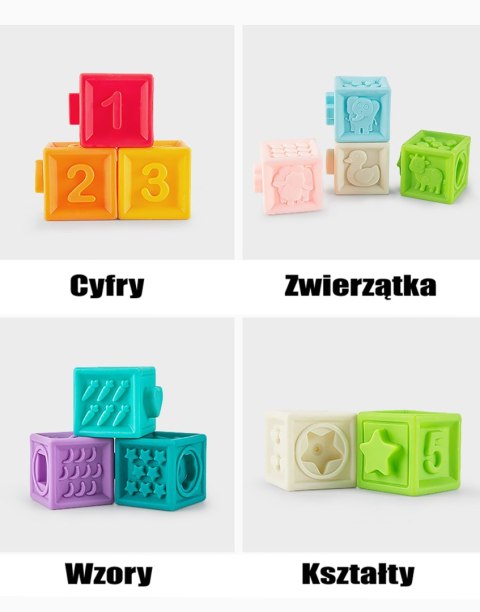  BABY Sensory Puzzles Squeeze Puzzle Sound Learning to Count 20 el.