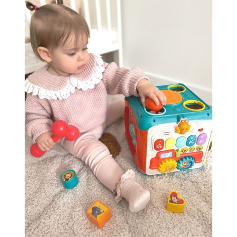  BABY Wielofunkcyjna Kostka Aktywności Montessori 6w1 - 18m+