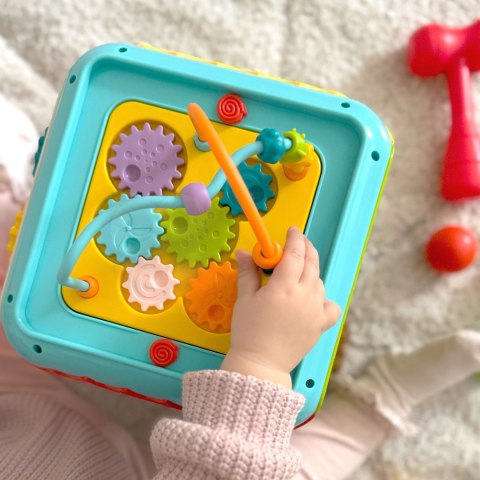  BABY Wielofunkcyjna Kostka Aktywności Montessori 6w1 - 18m+