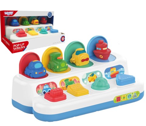  BABY Zabawka Edukacyjna Wyskakujące Pojazdy POP-UP